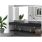 Castello Usa Juniper 72 in Solid Surface Wall-Mounted Bathroom Sink in Black CB-GM-2056-72-B - alternate 5